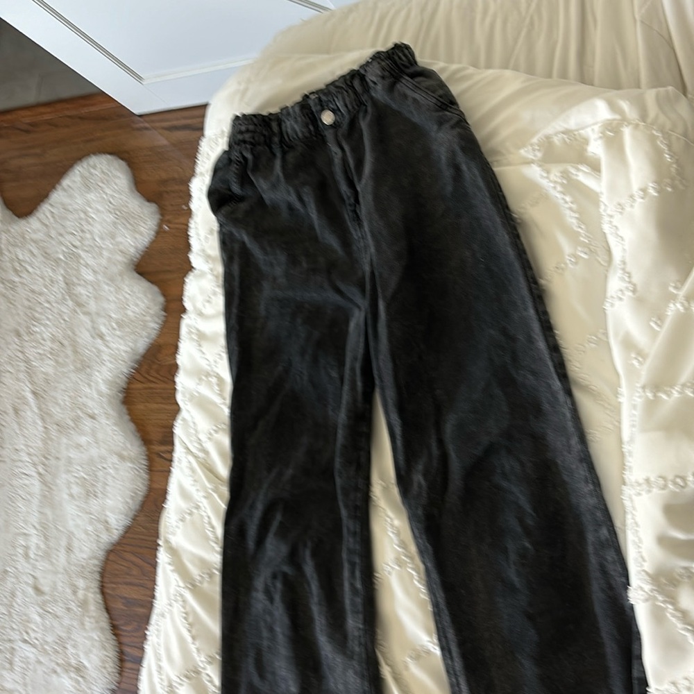 Black washed out jeans